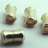 4 Thai Silver Dog Bone Spacers - 6mm x 4mm