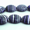 34 Mystical Zebra Purple  Calsilica Button Beads