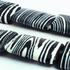 Dramatic Black & White Zebra Pillow Calsilica Beads