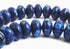 51 Large 12mm Blue Mosaic Turquoise Rondelle Beads