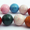 Huge 14mm Vibrant Rainbow Fossil Beads - Highly Polished