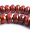88 Slinky Chocolate Gold Pearl Rondelle Beads