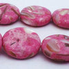 22 Large Mosaic Soft Pink Mother-of-Pearl Shell Button Beads - 18mm x 6mm