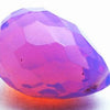 2 Light Faceted Purple Opalite Moonstone Teardrop Beads