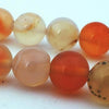 39 Large Subtle Light Carnelian Beads - 10mm