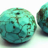 4 Large Faceted Blue Turquoise Beads - 18mm x 14mm