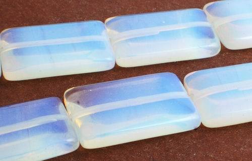 Large Shimmering Opalite Moonstone Pillow Beads