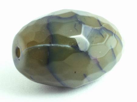 Large Majestic Multi-Faceted Deep-Green Agate Oval