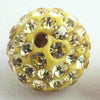 Iced-out Gold Charm Bead