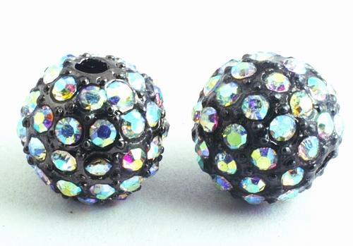 Rhinestone Fully-Bling Disco Ball Charm Bead