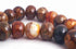 Magnificent 15mm Desert Fire Agate Rondelle Beads - Big & Very Heavy!