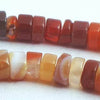170 Distinctive Burnt-Red Brazilian Agate Heishi Beads