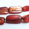 Amazing Shimmering Large Roast Burgundy Mother-Of-Pearl Beads