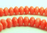 130 Flamingo Pink Sea Bamboo Coral Rondelle Beads