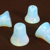 4 Unusual Opalite Moonstone Bell Beads