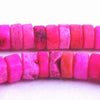 190 Raspberry Pink Heishi Turquoise Beads
