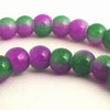Relaxing Purple & Green Glass Beads - 6mm
