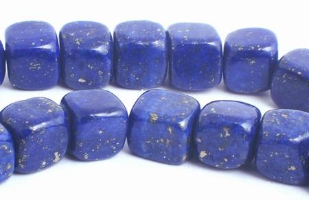 Ravishing Royal Blue Lapis Cube Beads - 6.5mm