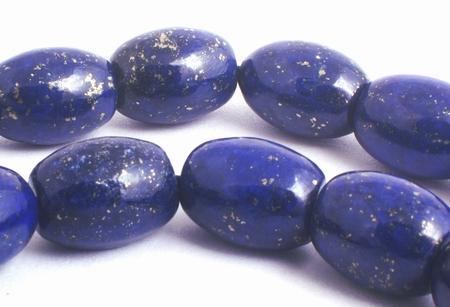 Large Majestic Royal Blue Lapis Barrel Beads