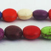 Colourful Rainbow Turquoise Button Beads - 8mm x 5mm