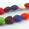 Colourful Rainbow Turquoise Heart Beads