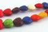 Colourful Rainbow Turquoise Heart Beads