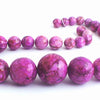 Heavy Graduated Romantic Purple Turquoise Beads - 10mm to 20mm