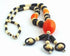 Breathtaking Orange Amber & Bone Necklace