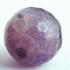 2 Large Faceted Deep Purple Agate 18mm Beads