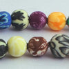 Colourful 6mm Summer Fimo Beads
