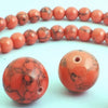 Beautiful Rose Pink Howlite Turquoise Beads - 6mm or 14mm