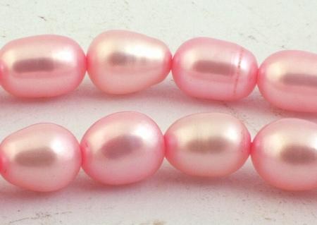 Passionate Light Pink Shiny Rice Pearls
