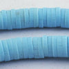 Over-300 Delightful Ski-Blue Fimo Heishi Beads