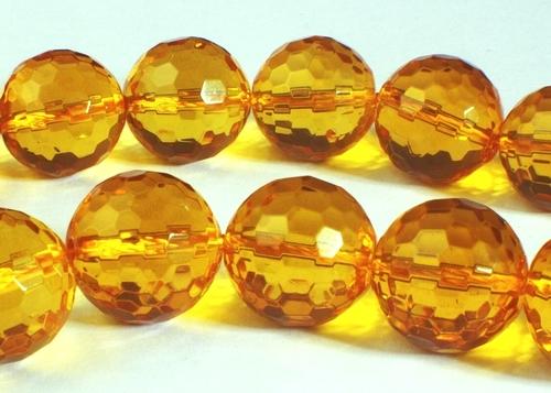 Round Yellow Citrine Stone Beads Strand – 8mm, 15 Inch For Jewelry Making DIY