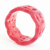 Large Carved Red Jade Ring - Jade is a symbol of purity and serenity!