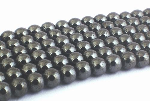 Sleek Magnetic Hematite Beads 4mm, 6mm, 8mm or 10mm -  Relieves Rheumatism!