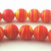 Red & Yellow 6mm Summer Calsilica Beads