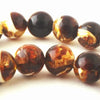 Chocolate Antique Amber Beads - 6mm or 8mm
