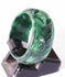 Enchanting Chinese Carved Green Jade Ring