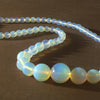Romantic Graduated Opalite Moonstone Necklace - Wonderful Icy-Blue Shimmer!