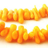 135 Wild Orange-Yellow Sea Bamboo Coral Icicle Root Beads