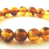 Elegant Old-Gold-Amber Bead Bracelet