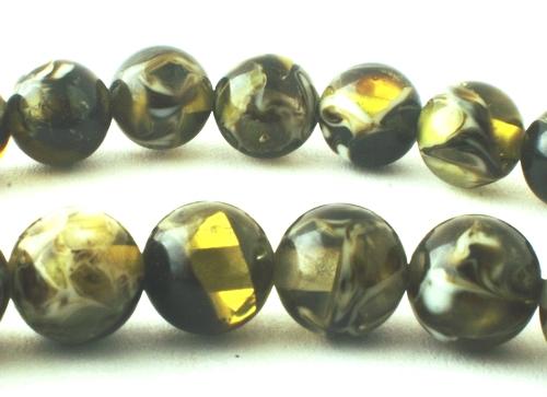 Versatile Worldly Avocado-Green Amber 5mm Beads