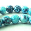 Sky & Lake-Blue Rain Flower Viewing Stone Beads - 6mm or 8mm
