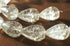 8 Mystical Rock Crystal Teardrop Beads - Large 20mm x 14mm