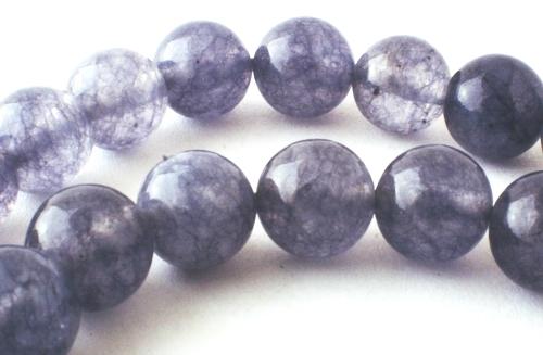 Stylish 8mm Ash-Grey Agate Beads