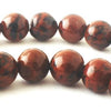 Sensuous Deep-Chocolate Mahogany Obsidian Jasper Beads - 6mm or 8mm