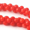 125 Unusual Siamese Red Sea Bamboo Coral Beads