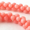 125 Unusual Flamingo-Pink Sea Bamboo Coral Siamese Beads