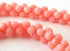 125 Unusual Flamingo-Pink Sea Bamboo Coral Siamese Beads